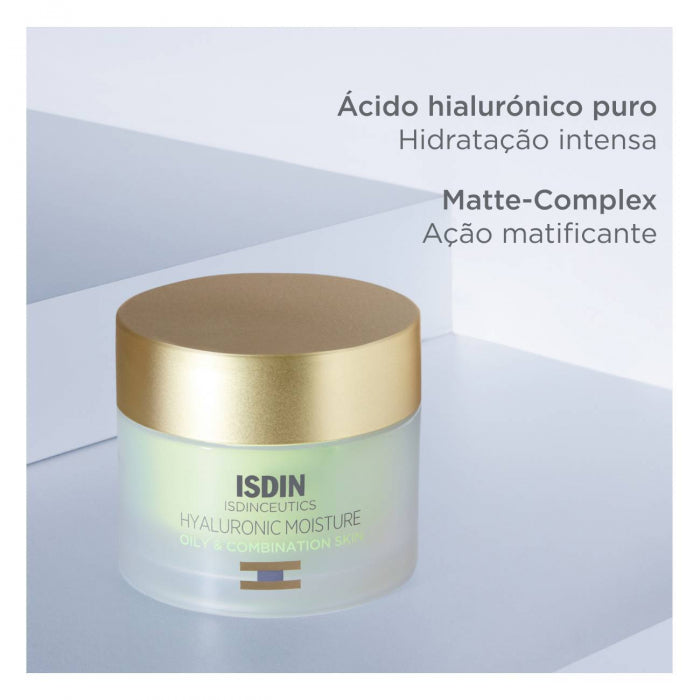 ISDIN Creme Anti-Idade para Pele Oleosa Isdinceutics Hyaluronic Moisture Oily Skin