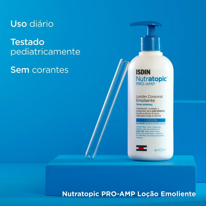 Nutratopic Pro-AMP Loção corporal Hidratação para Pele Atópica 400ml
