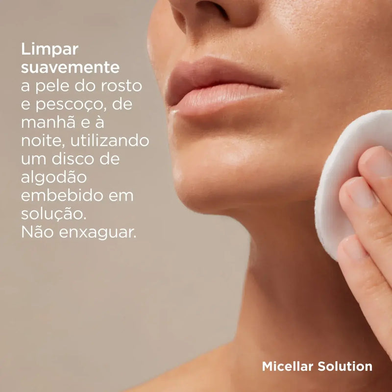 Micellar Solution Água micelar 4 em 1: desmaquilha, limpa, tonifica e hidrata