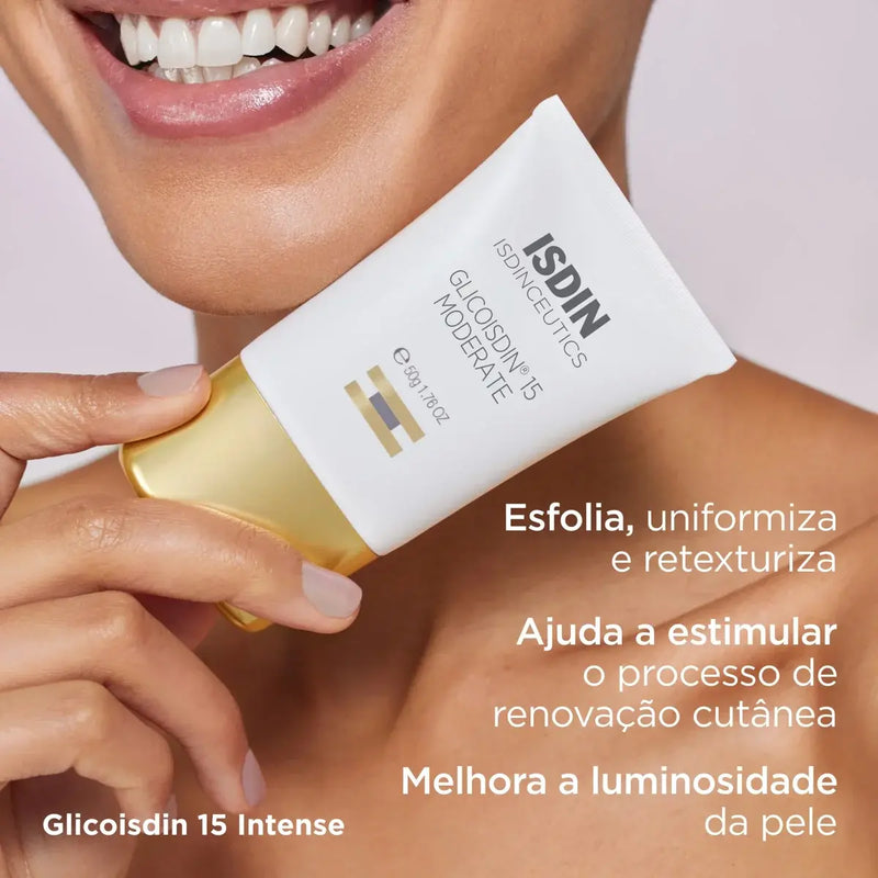 Glicoisdin® 15 Moderate Gel facial com efeito peeling