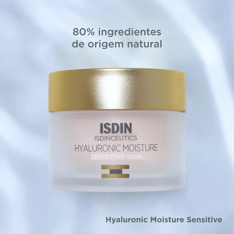 ISDIN Creme Anti-Idade para Pele Sensível Isdinceutics Hyaluronic Moisture Sensitive Skin - 50g