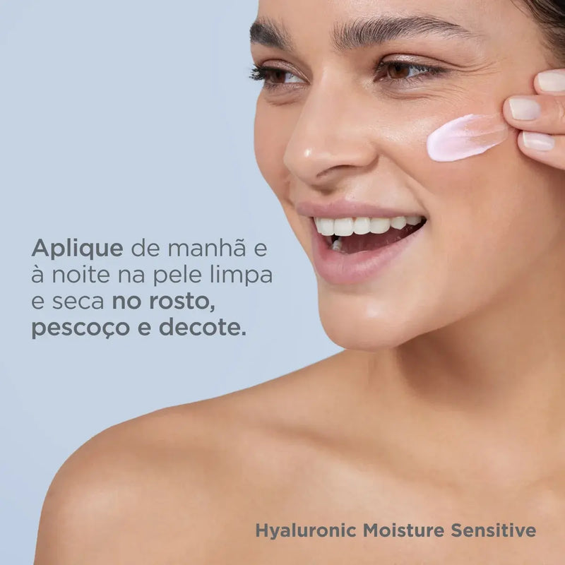 ISDIN Creme Anti-Idade para Pele Sensível Isdinceutics Hyaluronic Moisture Sensitive Skin - 50g